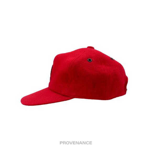 🔴 Christian Dior CD Sports Snap Back Cap - Red Black Wool - Picture 4 of 8